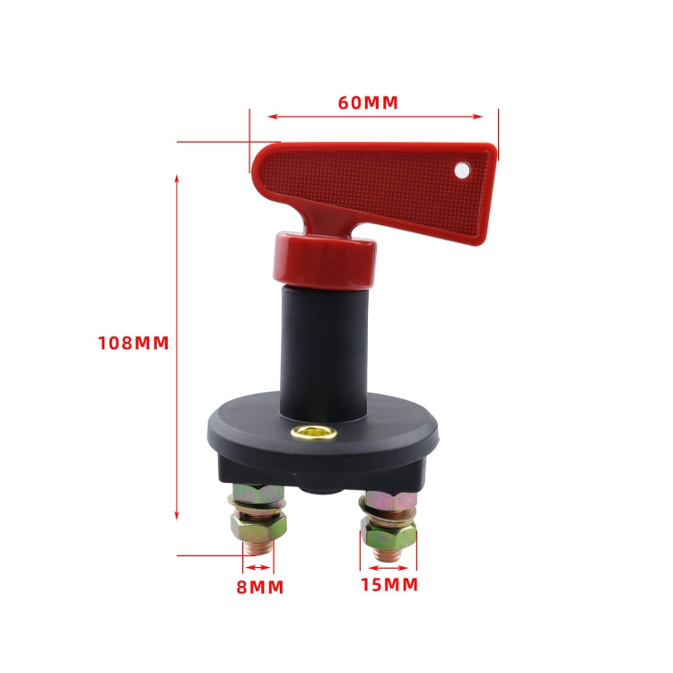 Car / Boat Battery Power Off Switch with 100A Terminal(Black) - Car Switches by PMC TechLife | Online Shopping South Africa | PMC TechLife | Buy Now Pay Later Mobicred