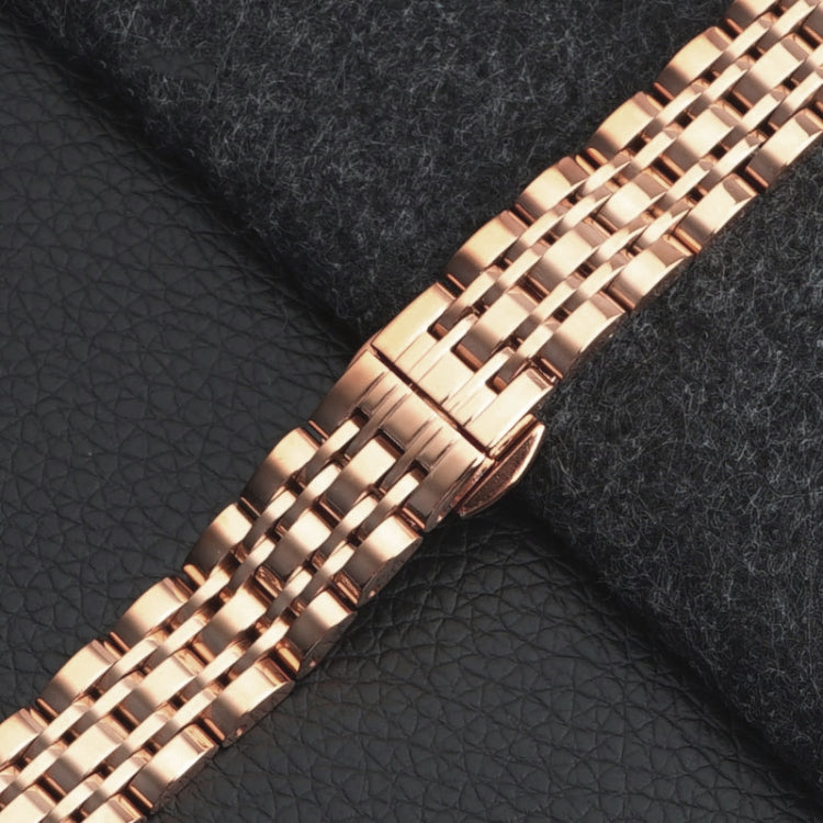 For Garmin Lily 2 Seven-beads 14mm Stainless Steel Watch Band(Rose Gold) - free shipping - PMc TechLife - Order now!