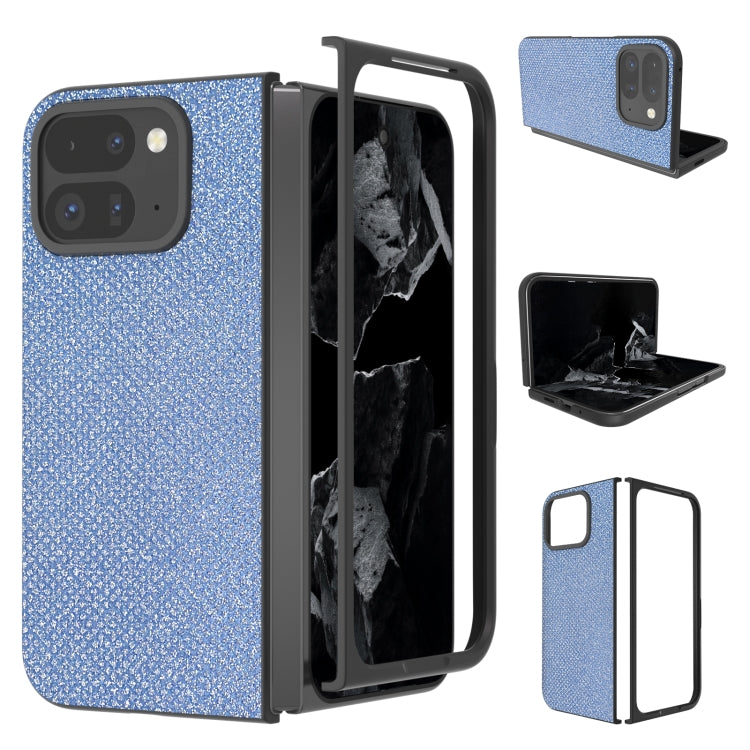 For Google Pixel 9 Pro Fold Diamond Frame Edge Full Coverage Phone Case(Sapphire Blue) - Google Cases by PMC TechLife | Online Shopping South Africa | PMC TechLife | Buy Now Pay Later Mobicred