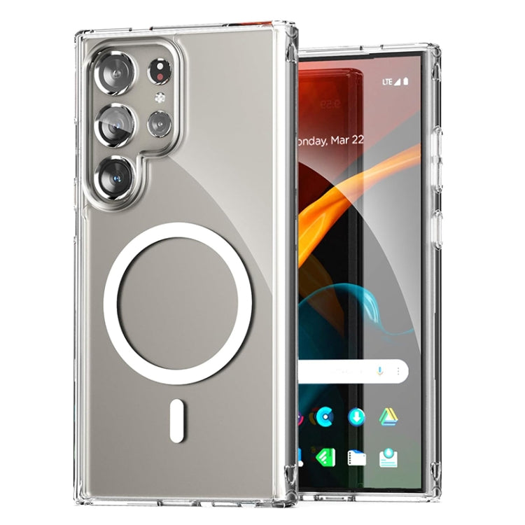 For Samsung Galaxy S24 Ultra 5G ViLi MAG-C Series MagSafe Magnetic PC + TPU Phone Case(Transparent) - Galaxy S24 Ultra 5G Cases by ViLi | Online Shopping South Africa | PMC Jewellery | Buy Now Pay Later Mobicred