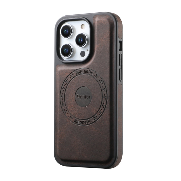 For iPhone 16 Denior A13 Skin Feel MagSafe Phone Case(Brown) - free shipping - PMC Jewellery - Order now!