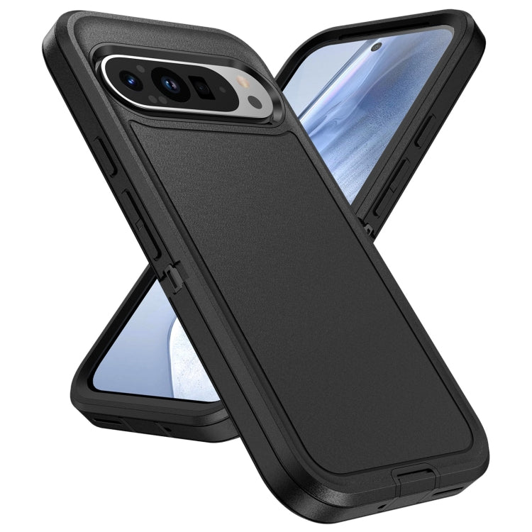 For Google Pixel 9 Pro Life Waterproof Rugged PC + Silicone Phone Case(Black) - Google Cases by PMC TechLife | Online Shopping South Africa | PMC TechLife | Buy Now Pay Later Mobicred