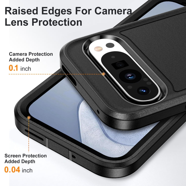 For Google Pixel 9 Pro Life Waterproof Rugged PC + Silicone Phone Case(Black) - Google Cases by PMC TechLife | Online Shopping South Africa | PMC TechLife | Buy Now Pay Later Mobicred