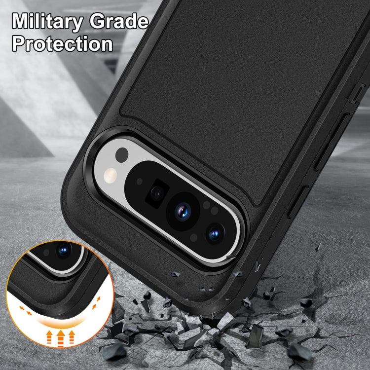 For Google Pixel 9 Pro Life Waterproof Rugged PC + Silicone Phone Case(Black) - Google Cases by PMC TechLife | Online Shopping South Africa | PMC TechLife | Buy Now Pay Later Mobicred