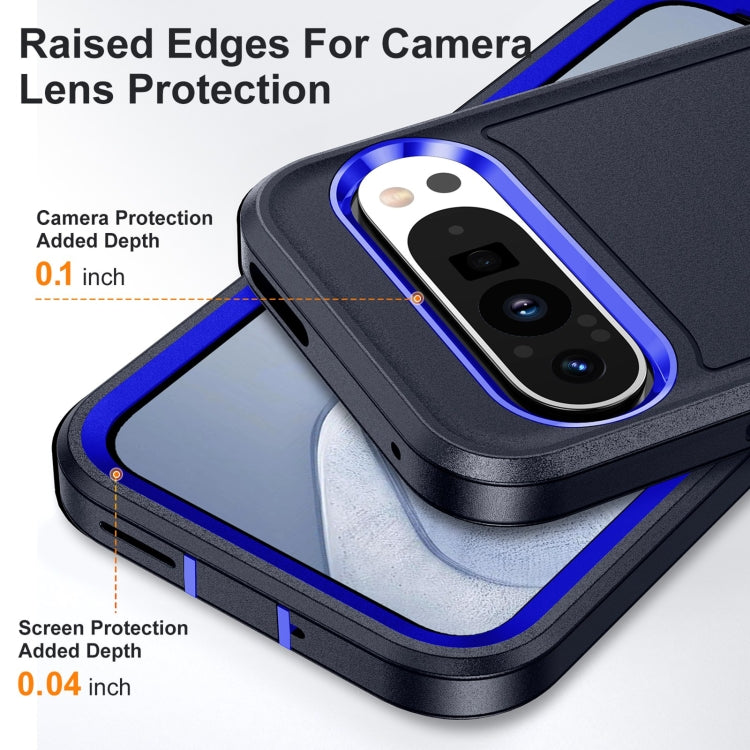 For Google Pixel 9 Pro Life Waterproof Rugged PC + Silicone Phone Case(Dark Blue + Royal Blue) - Google Cases by PMC TechLife | Online Shopping South Africa | PMC TechLife | Buy Now Pay Later Mobicred