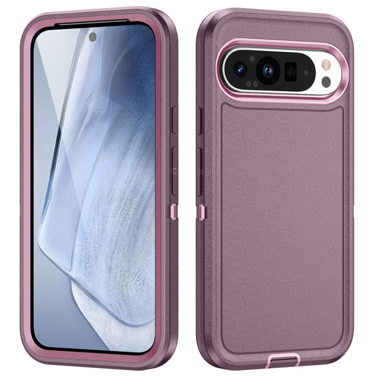For Google Pixel 9 Pro Life Waterproof Rugged PC + Silicone Phone Case(Purple + Pink) - Google Cases by PMC TechLife | Online Shopping South Africa | PMC TechLife | Buy Now Pay Later Mobicred