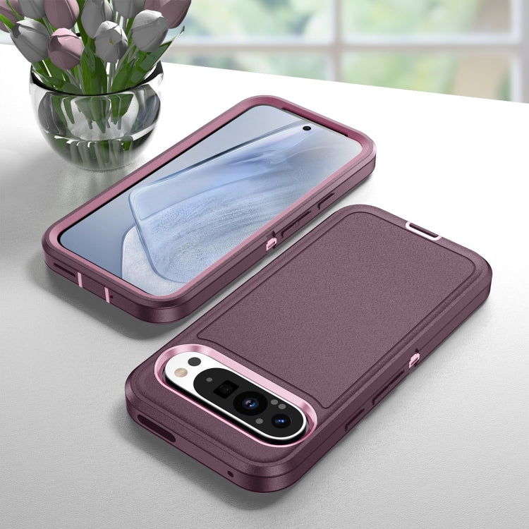 For Google Pixel 9 Pro Life Waterproof Rugged PC + Silicone Phone Case(Purple + Pink) - Google Cases by PMC TechLife | Online Shopping South Africa | PMC TechLife | Buy Now Pay Later Mobicred