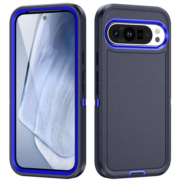 For Google Pixel 9 Life Waterproof Rugged PC + Silicone Phone Case(Dark Blue + Royal Blue) - Google Cases by PMC TechLife | Online Shopping South Africa | PMC TechLife | Buy Now Pay Later Mobicred