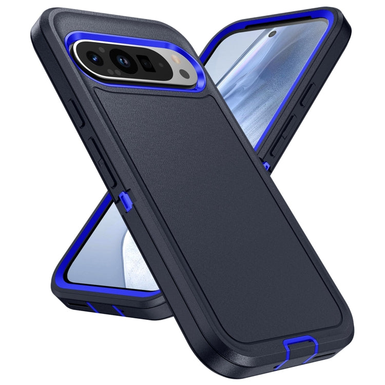 For Google Pixel 9 Life Waterproof Rugged PC + Silicone Phone Case(Dark Blue + Royal Blue) - Google Cases by PMC TechLife | Online Shopping South Africa | PMC TechLife | Buy Now Pay Later Mobicred