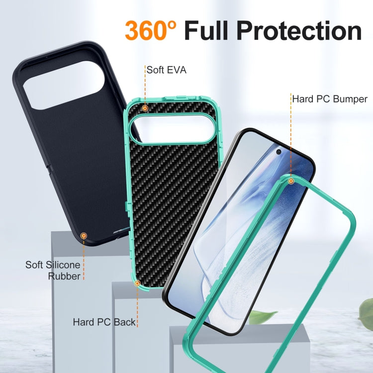 For Google Pixel 9 Life Waterproof Rugged PC + Silicone Phone Case(Dark Blue + Light Blue) - Google Cases by PMC TechLife | Online Shopping South Africa | PMC TechLife | Buy Now Pay Later Mobicred