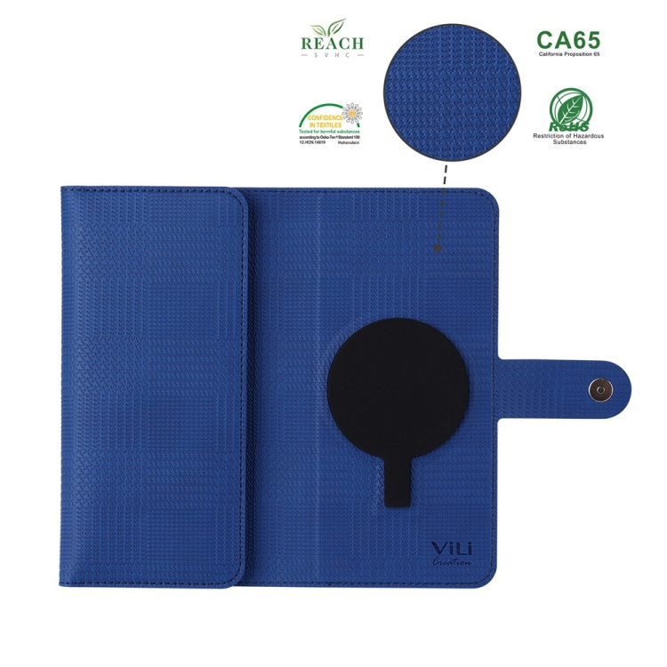 For Samsung Galaxy S24 5G ViLi GHA-C Series RFID MagSafe Magnetic Flip Leather Phone Case(Blue) - free shipping - PMC Jewellery - Order now!
