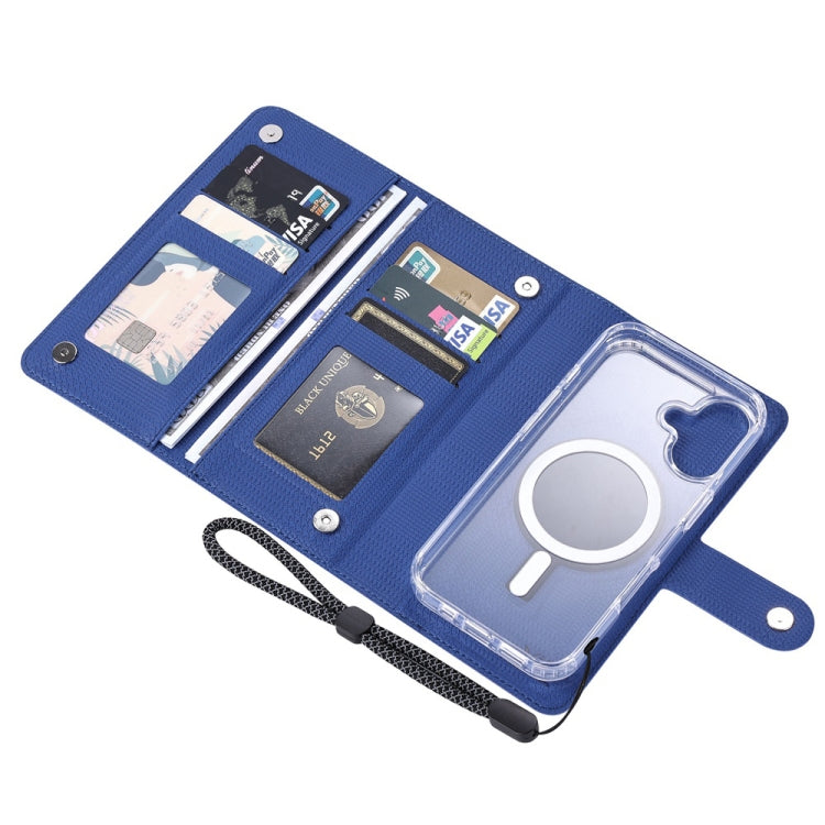 For Samsung Galaxy S24 5G ViLi GHA-C Series RFID MagSafe Magnetic Flip Leather Phone Case(Blue) - free shipping - PMC Jewellery - Order now!