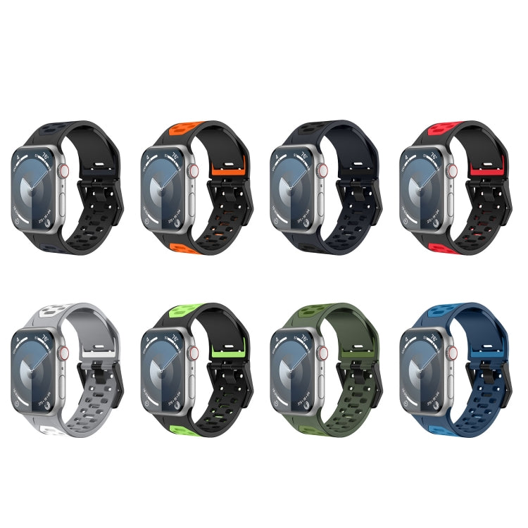 For Apple Watch Ultra 2 49mm Meteorite Two-color Silicone Watch Band(Grey White) - free shipping - PMc TechLife - Order now!