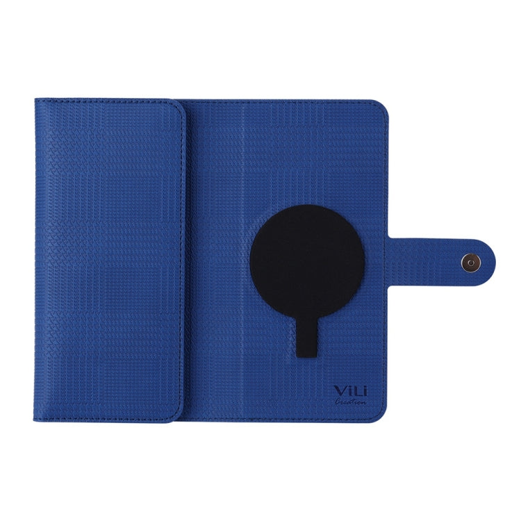 For Samsung Galaxy S24 Ultra 5G ViLi GHB-C Series RFID MagSafe Magnetic Flip Leather Phone Case(Blue) - free shipping - PMC Jewellery - Order now!