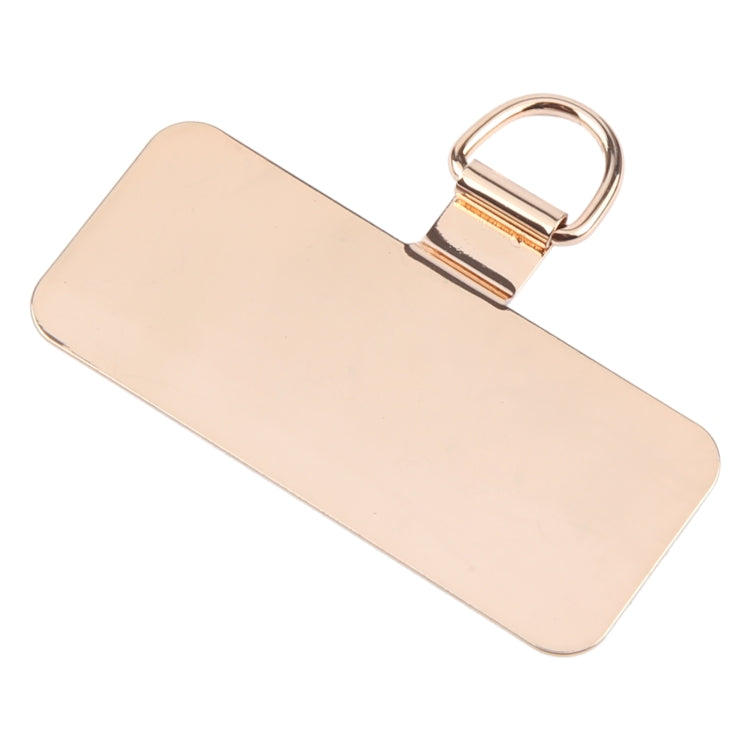Rectangle Metal Mobile Phone Lanyard Fixing Gasket(Gold) - free shipping - PMc TechLife - Order now!