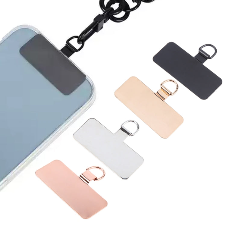 Rectangle Metal Mobile Phone Lanyard Fixing Gasket(Rose Gold) - free shipping - PMc TechLife - Order now!