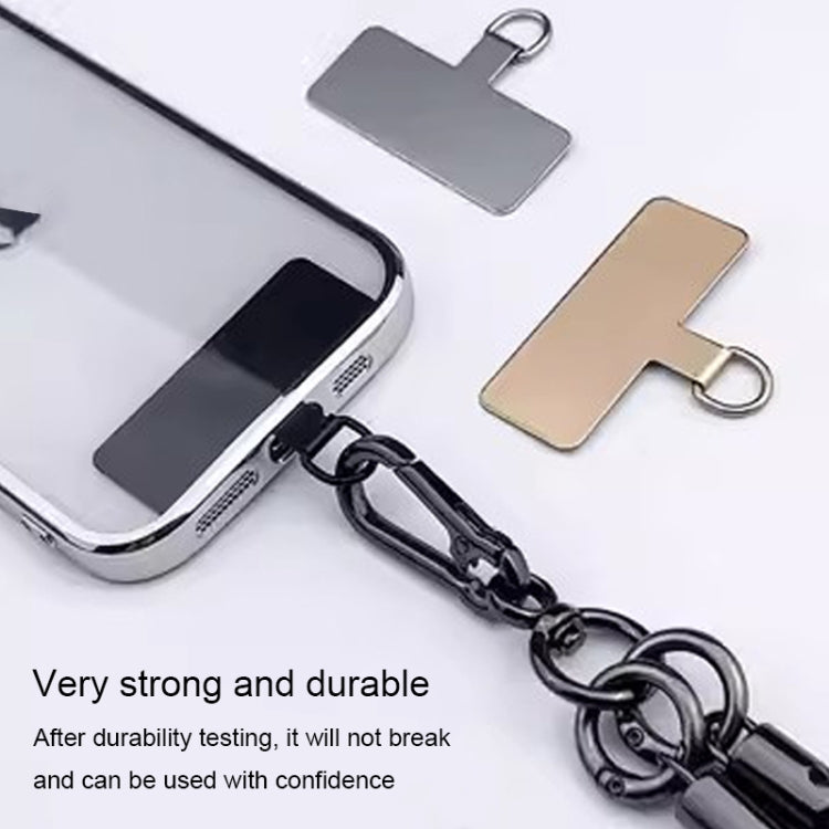 Rectangle Metal Mobile Phone Lanyard Fixing Gasket(Gold) - free shipping - PMc TechLife - Order now!