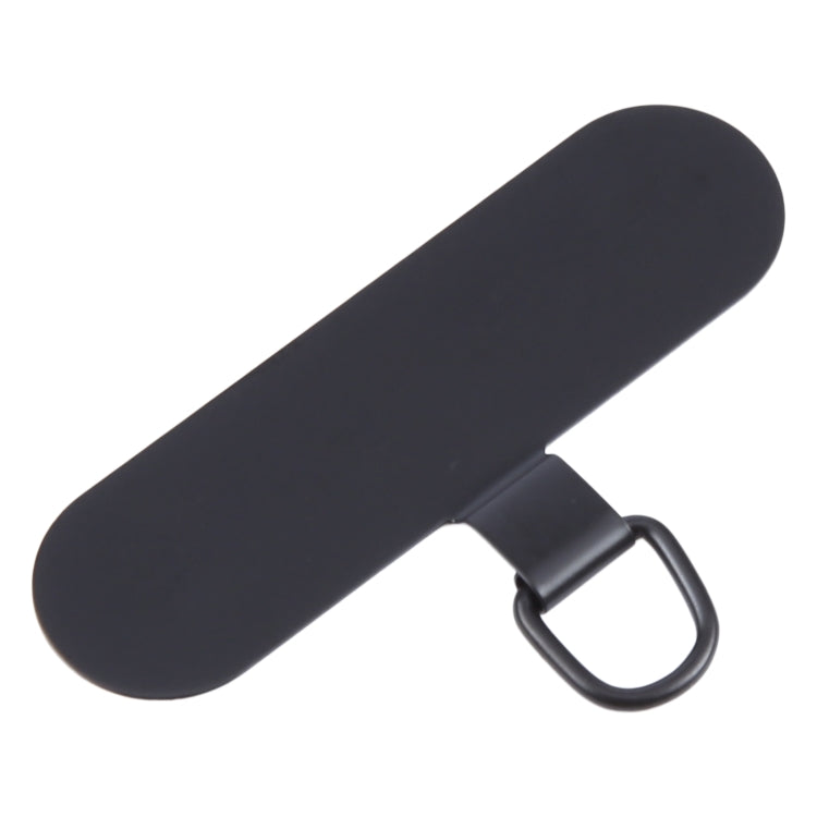 Oval Metal Mobile Phone Lanyard Fixing Gasket(Black) - free shipping - PMc TechLife - Order now!