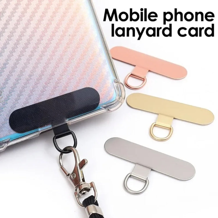 Oval Metal Mobile Phone Lanyard Fixing Gasket(Gold) - free shipping - PMc TechLife - Order now!