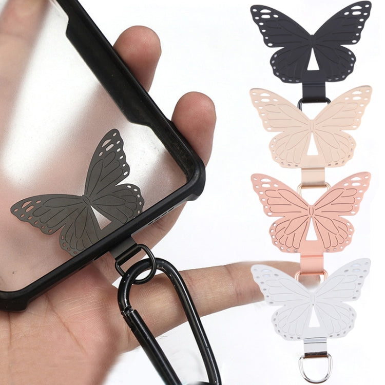Butterfly Metal Mobile Phone Lanyard Fixing Gasket(Rose Gold) - free shipping - PMc TechLife - Order now!
