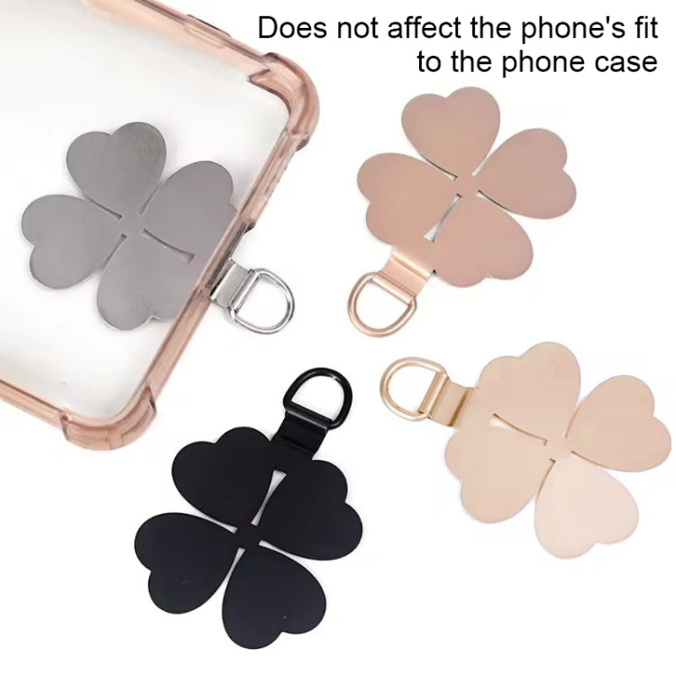 Four-leaf Metal Mobile Phone Lanyard Fixing Gasket(Silver) - free shipping - PMc TechLife - Order now!