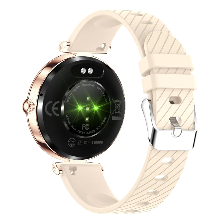 NX17 Pro 1.19 inch AMOLED Screen Silicone Strap Smart Watch, Support Health Monitoring / Bluetooth Call(Gold) - Smart Watches by PMC TechLife | Online Shopping South Africa | PMC TechLife | Buy Now Pay Later Mobicred