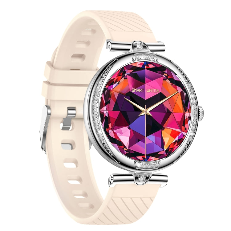 NX17 Pro 1.19 inch AMOLED Screen Silicone Strap Smart Watch, Support Health Monitoring / Bluetooth Call(Silver) - Smart Watches by PMC TechLife | Online Shopping South Africa | PMC TechLife | Buy Now Pay Later Mobicred