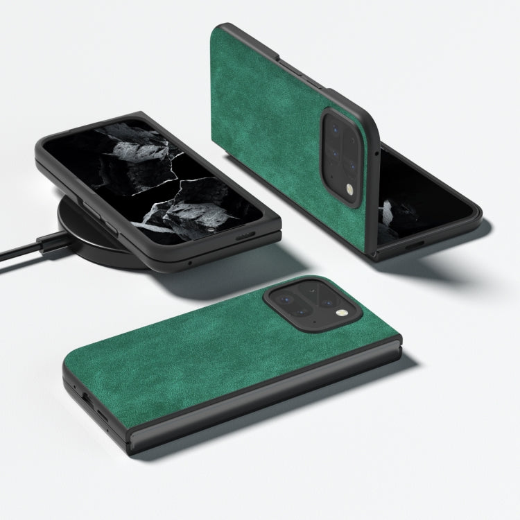 For Google Pixel 9 Pro Fold Black Frame PU Leather Full Coverage Phone Case(Green) - free shipping - PMC TechLife - Order now!