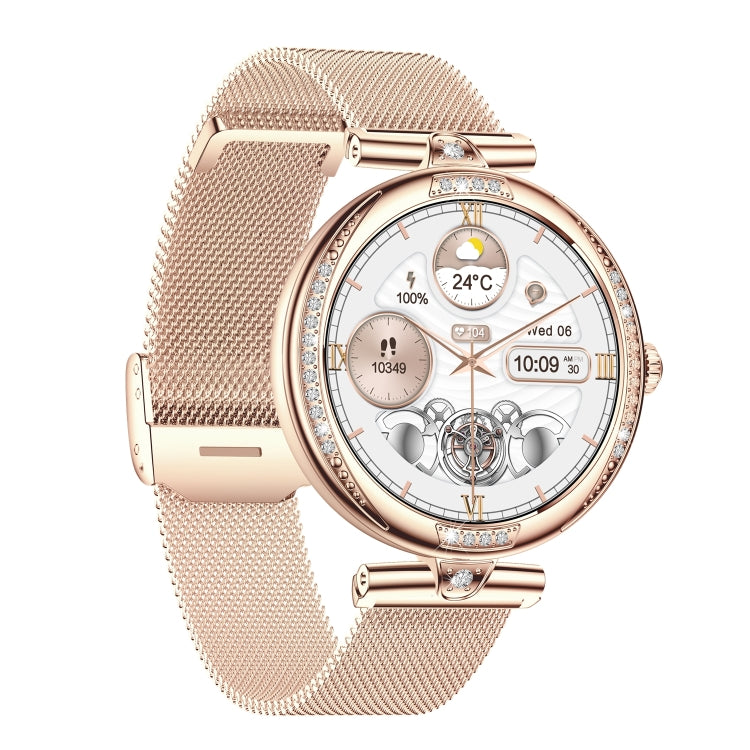 NX17 Pro 1.19 inch AMOLED Screen Steel Strap Smart Watch, Support Health Monitoring / Bluetooth Call(Gold) - Smart Watches by PMC TechLife | Online Shopping South Africa | PMC TechLife | Buy Now Pay Later Mobicred