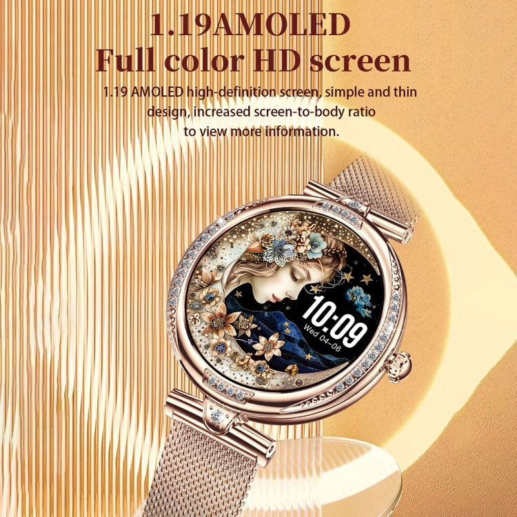 NX17 Pro 1.19 inch AMOLED Screen Steel Strap Smart Watch, Support Health Monitoring / Bluetooth Call(Silver) - Smart Watches by PMC TechLife | Online Shopping South Africa | PMC TechLife | Buy Now Pay Later Mobicred