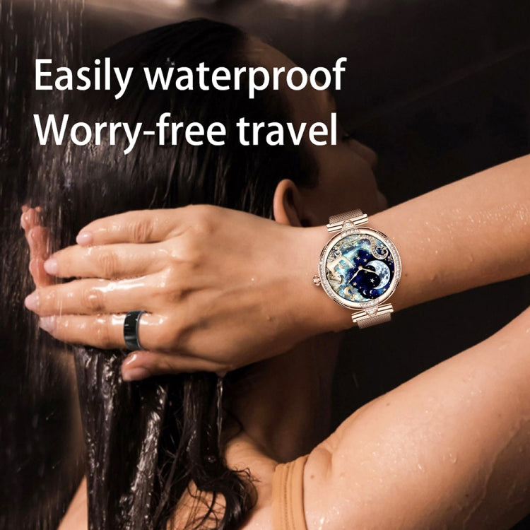 NX17 Pro 1.19 inch AMOLED Screen Steel Strap Smart Watch, Support Health Monitoring / Bluetooth Call(Gold) - Smart Watches by PMC TechLife | Online Shopping South Africa | PMC TechLife | Buy Now Pay Later Mobicred