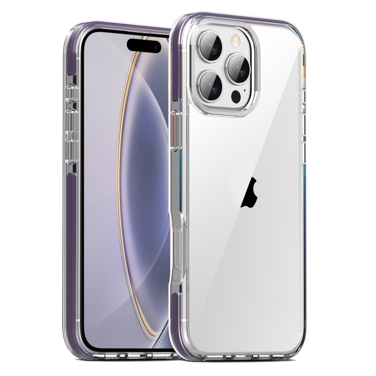 For iPhone 16 Pro Max TPE Airbag TPU+ PC Full Coverage Phone Case(Purple) - free shipping - PMC TechLife - Order now!