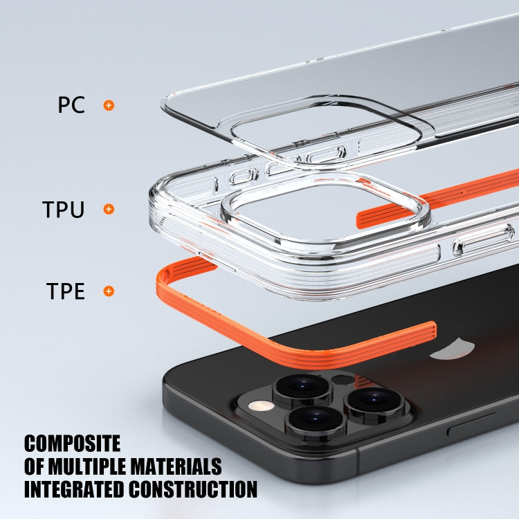 For iPhone 16 TPE Airbag TPU+ PC Full Coverage Phone Case(Orange) - iPhone 16 Cases by PMC TechLife | Online Shopping South Africa | PMC TechLife | Buy Now Pay Later Mobicred