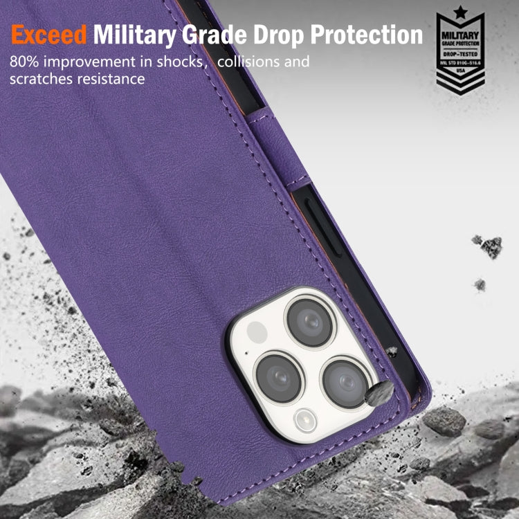 For iPhone 16e N.BEKUS CSJ-P1 Solid Color Leather Phone Case(Purple) - free shipping - PMC TechLife - Order now!