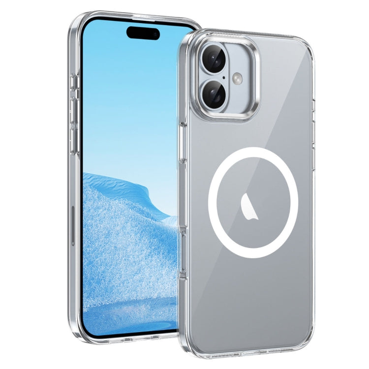 For iPhone 16 Plus Ice Feel HD Transparent MagSafe PC Full Coverage Phone Case(White) - iPhone 16 Plus Cases by PMC TechLife | Online Shopping South Africa | PMC TechLife | Buy Now Pay Later Mobicred