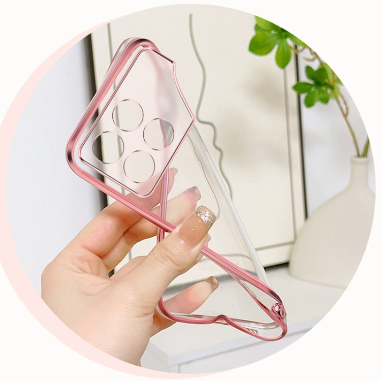 For Redmi K70 / K70 Pro Plated Gradient Glitter Round Holder TPU Phone Case(Black) - Xiaomi Cases by PMC Jewellery | Online Shopping South Africa | PMC Jewellery | Buy Now Pay Later Mobicred