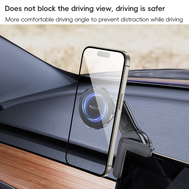 Yesido C212 Car Floating Screen Clip-on Magnetic Phone Holder(Black) - Universal Car Holders by Yesido | Online Shopping South Africa | PMC Jewellery | Buy Now Pay Later Mobicred