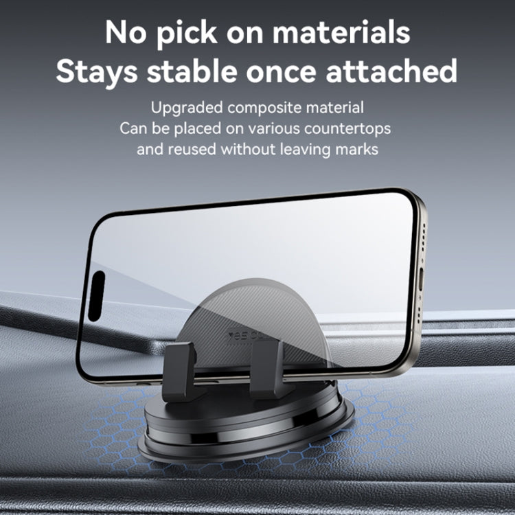 Yesido C268 Car Dashboard 360 Degree Rotating Base Phone Holder(Black) - Universal Car Holders by Yesido | Online Shopping South Africa | PMC Jewellery | Buy Now Pay Later Mobicred
