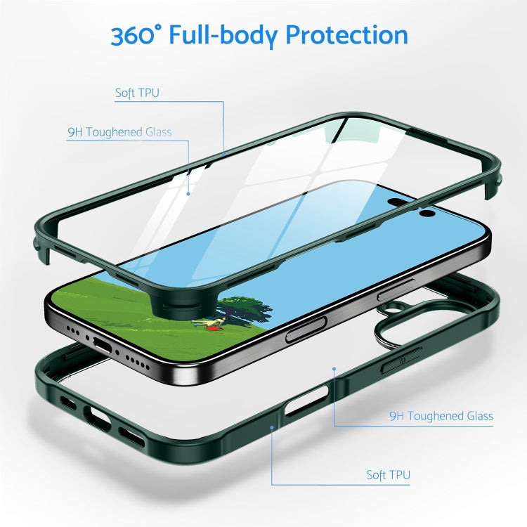 For iPhone 16 Plus Double-sided Plastic Glass Phone Protective Case(Red) - iPhone 16 Plus Cases by PMC TechLife | Online Shopping South Africa | PMC TechLife | Buy Now Pay Later Mobicred