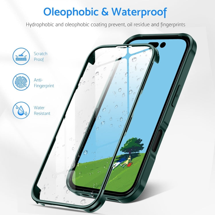 For iPhone 16 Plus Double-sided Plastic Glass Phone Protective Case(Red) - iPhone 16 Plus Cases by PMC TechLife | Online Shopping South Africa | PMC TechLife | Buy Now Pay Later Mobicred