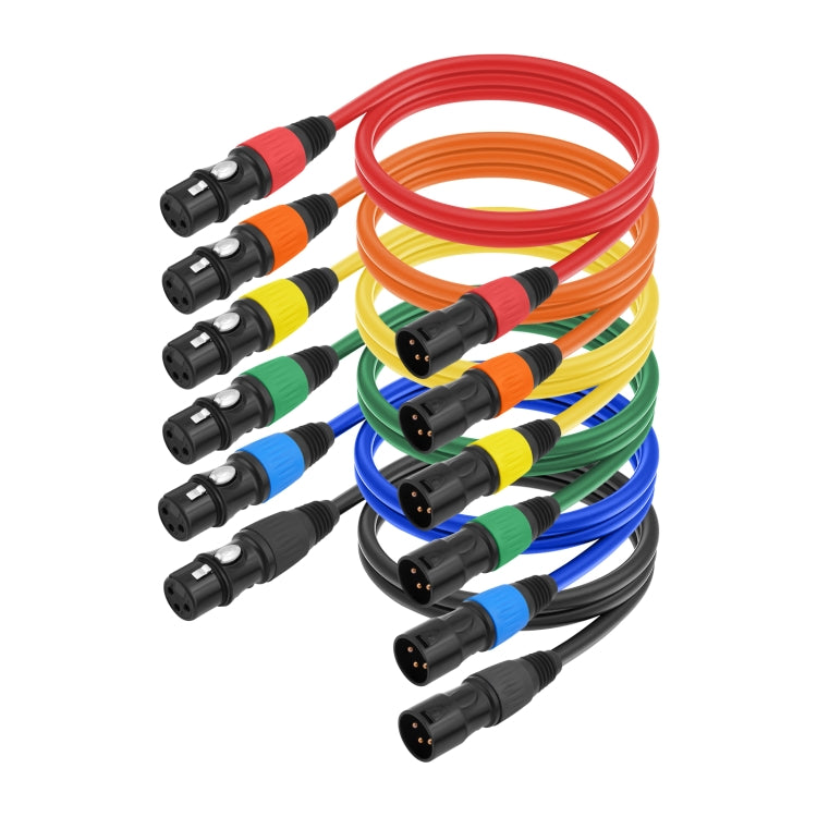 6 Color / Set JC1015 XLR 3pin Male to Female Audio Cable, Length:1m - Microphone Audio Cable & Connector by PMC TechLife | Online Shopping South Africa | PMC TechLife | Buy Now Pay Later Mobicred