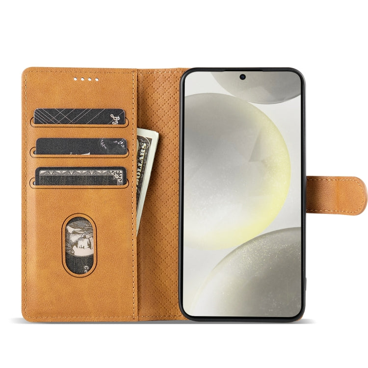 For Motorola Moto G Play 2024 N.BEKUS CSJ-P1 Solid Color Leather Phone Case(Brown) - free shipping - PMC Jewellery - Order now!