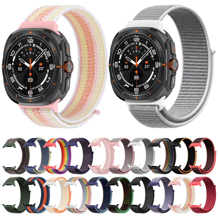 For Samsung Galaxy Watch Ultra 47mm Plastic Connector Nylon Loop Watch Band(Seashell) - free shipping - PMC Jewellery - Order now!
