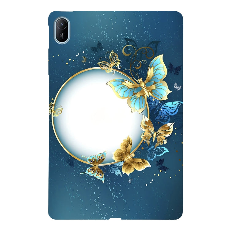 For Huawei MatePad SE 11 2024 Color Painting Pattern Smart Tablet TPU Case(Butterfly Circle) - Huawei by PMC Jewellery | Online Shopping South Africa | PMC Jewellery | Buy Now Pay Later Mobicred