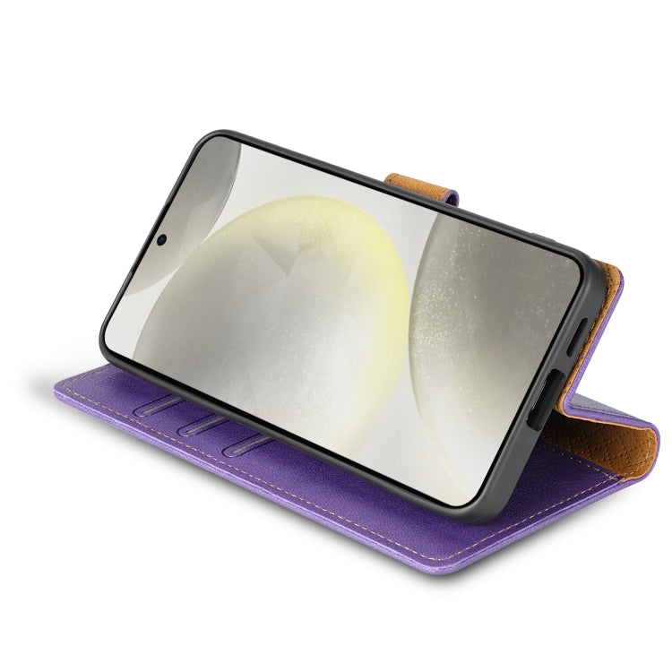 For OPPO Reno11 F 5G N.BEKUS CSJ-P1 Solid Color Leather Phone Case(Purple) - OPPO Cases by N.BEKUS | Online Shopping South Africa | PMC Jewellery | Buy Now Pay Later Mobicred