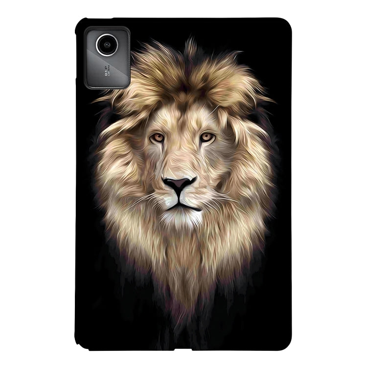 For Lenovo Tab M11 / Xiaoxin Pad 2024 Color Painting Pattern Smart Tablet TPU Case(Lion) - Lenovo by PMC Jewellery | Online Shopping South Africa | PMC Jewellery | Buy Now Pay Later Mobicred