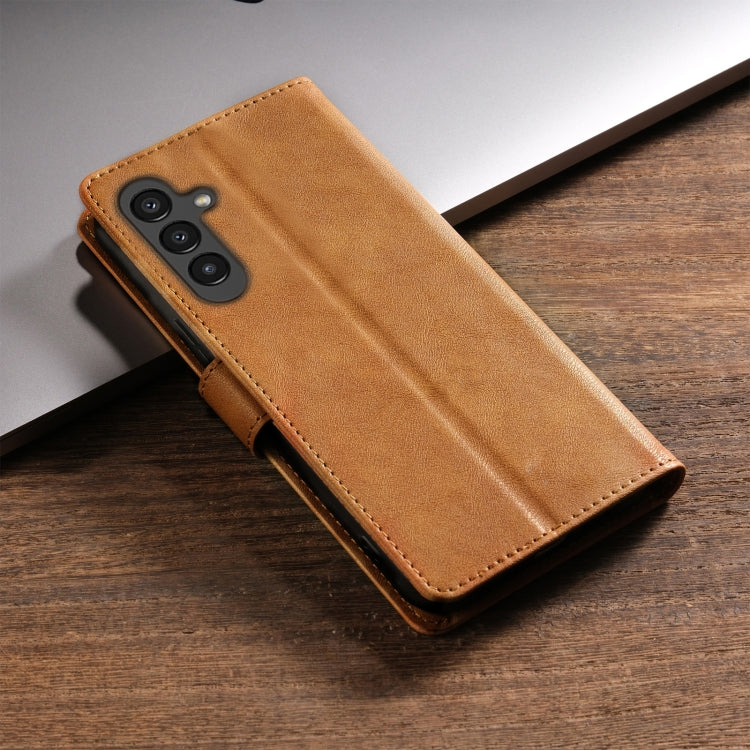 For Samsung Galaxy S24 5G N.BEKUS CSJ-P1 Solid Color Leather Phone Case(Brown) - free shipping - PMC Jewellery - Order now!