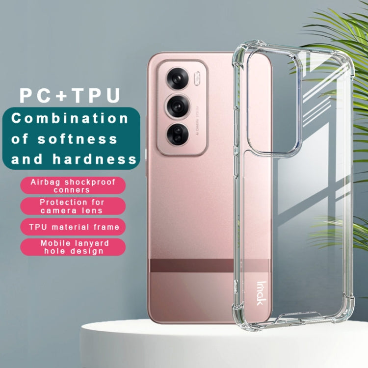 For OPPO Reno12 Pro Global IMAK Space Shield PC + TPU Airbag Shockproof Phone Case(Transparent) - OPPO Cases by imak | Online Shopping South Africa | PMC Jewellery | Buy Now Pay Later Mobicred