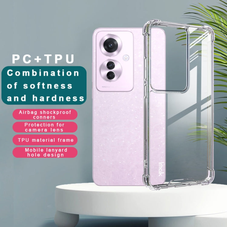 For OPPO Reno11 F / F25 Pro IMAK Space Shield PC + TPU Airbag Shockproof Phone Case(Transparent) - OPPO Cases by imak | Online Shopping South Africa | PMC Jewellery | Buy Now Pay Later Mobicred