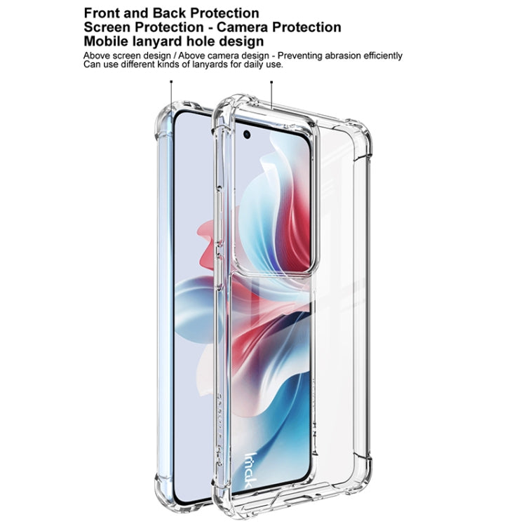 For OPPO Reno11 F / F25 Pro IMAK Space Shield PC + TPU Airbag Shockproof Phone Case(Transparent) - OPPO Cases by imak | Online Shopping South Africa | PMC Jewellery | Buy Now Pay Later Mobicred